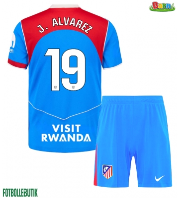 Atletico Madrid Julian Alvarez #19 Tredjeställ Barn 2025-26 Kortärmad (+ Korta byxor)